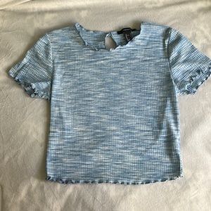 Forever 21 Blue Crop Top